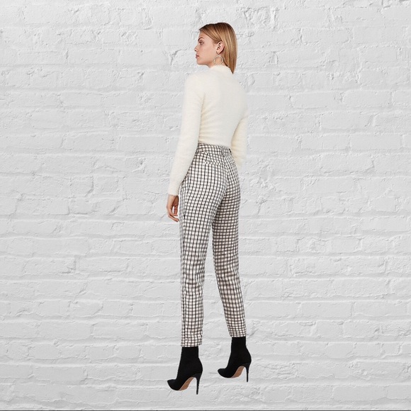 EXPRESS X Negin Mirsalehi mixed plaid trousers - Picture 9 of 12